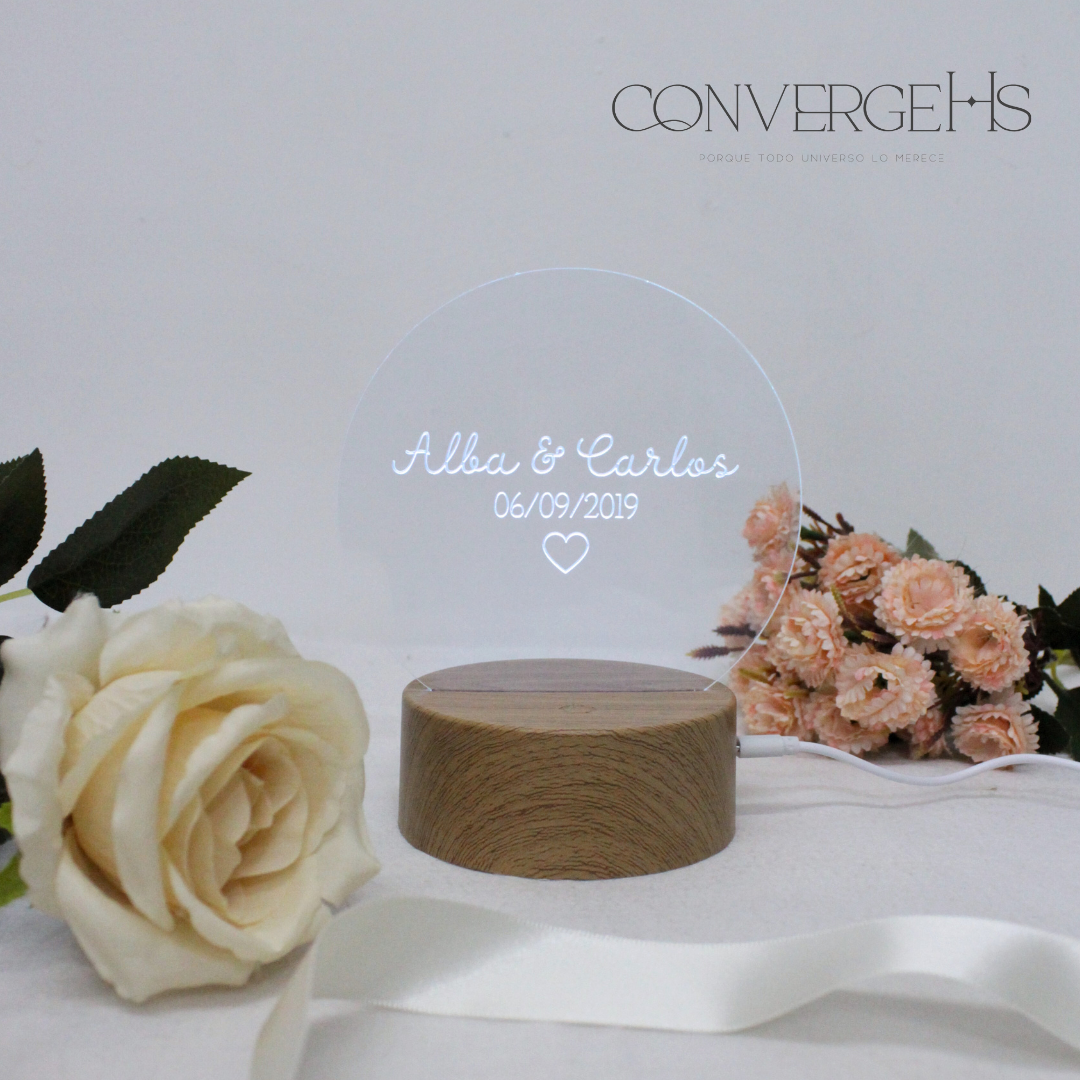 Lámpara sencilla personalizada