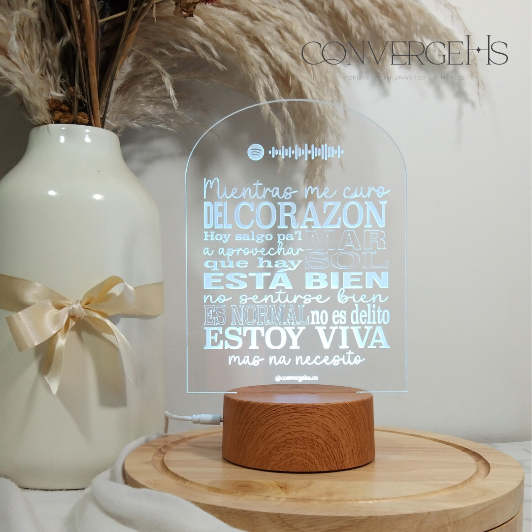 Lámpara Canción Personalizada